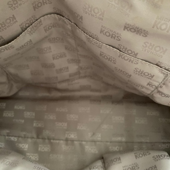 Michael Kors Gold threaded Signature Satchel - Picture 7 of 11